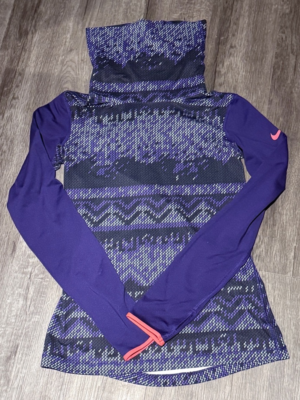 Nike Pro Hyperwarm Nordic Infinity Cowl Neck Dri Fit Running Top
